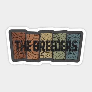 The Breeders - Retro Pattern Sticker